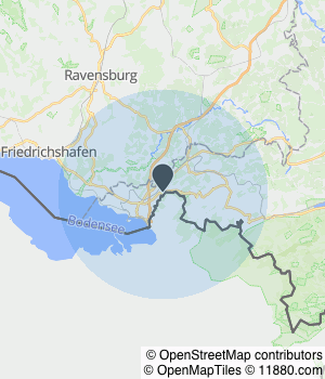 Kartendarstellung des Servicegebiets von Heimpel GmbH