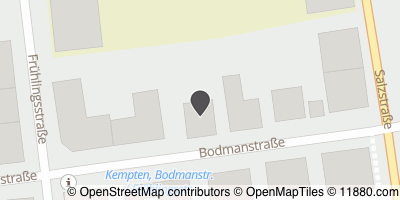 Auf Stadtplan Kempten, Allgäu anzeigen