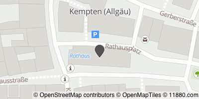 Auf Stadtplan Kempten, Allgäu anzeigen