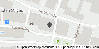 Auf Stadtplan Kempten, Allgäu anzeigen