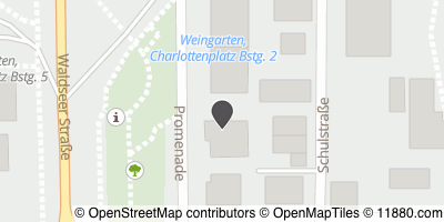 Auf Stadtplan Weingarten, Württemberg anzeigen