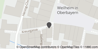 Auf Stadtplan Weilheim in Oberbayern anzeigen