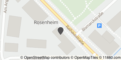Auf Stadtplan Rosenheim, Oberbayern anzeigen