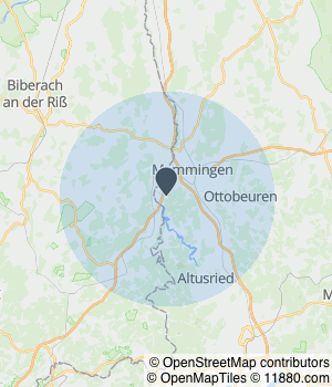Kartendarstellung des Servicegebiets von Holz & Bautenchschutz