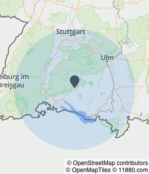 Kartendarstellung des Servicegebiets von Holzteam Thelen