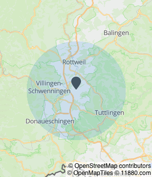 Kartendarstellung des Servicegebiets von ad new cosmetics * ad Beauty GmbH * Ihr Experte für dauerhafte Haarentfernung