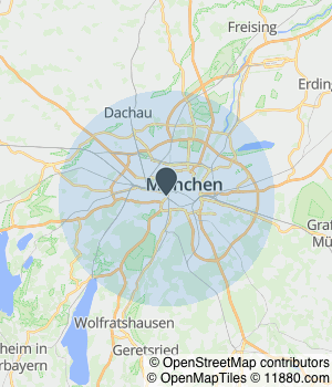 Kartendarstellung des Servicegebiets von Wellmann GmbH