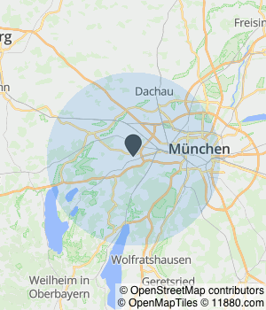 Kartendarstellung des Servicegebiets von My Home Garden