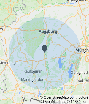 Servicegebiet von Umzugsservice Pfeilschifter Kartendarstellung des Servicegebiets von Umzugsservice Pfeilschifter