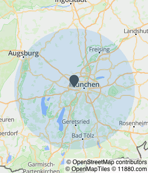 Kartendarstellung des Servicegebiets von Kolhöfer Garten - und Landschaftsbau GmbH & Co. KG