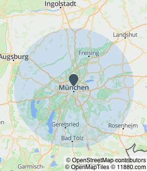 Kartendarstellung des Servicegebiets von Mein Kleinreparateur