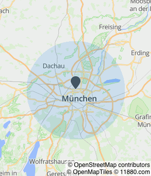 Kartendarstellung des Servicegebiets von ETH Kfz-Werkstatt GmbH