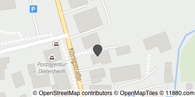 Auf Stadtplan Dietenheim, Iller anzeigen