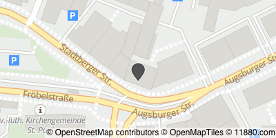 Auf Stadtplan Augsburg, Bayern anzeigen