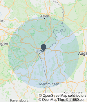 Kartendarstellung des Servicegebiets von Dauner Information- &  Unterhaltungselektronik