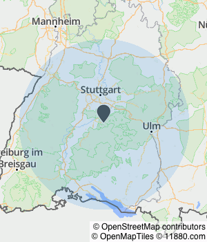 Kartendarstellung des Servicegebiets von Bultrans