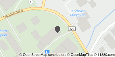 Auf Stadtplan Biberbach, Schwaben anzeigen