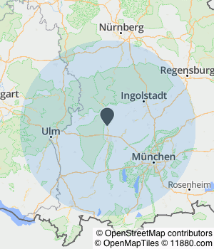 Kartendarstellung des Servicegebiets von SE Smart Energy Systems