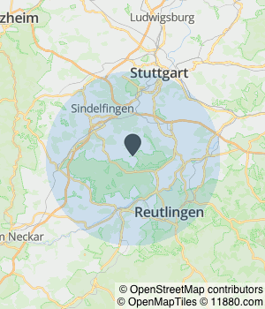 Kartendarstellung des Servicegebiets von Jörg Silzle Schnittblumen