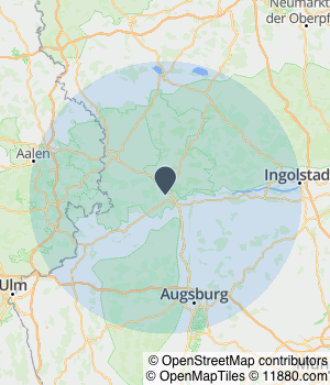 Kartendarstellung des Servicegebiets von Inbau-Kaiser