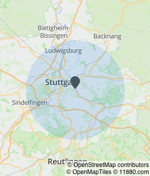 Kartendarstellung des Servicegebiets von Duamed