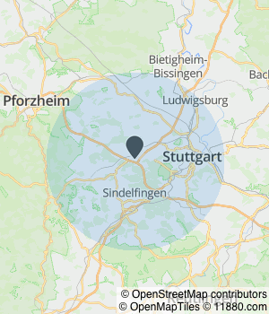 Kartendarstellung des Servicegebiets von ERGO Versicherung Kaan Kuruyüz