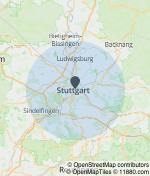 Kartendarstellung des Servicegebiets von RümpelBW