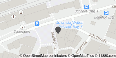 Auf Stadtplan Schorndorf, Württemberg anzeigen