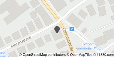 Auf Stadtplan Fellbach, Württemberg anzeigen