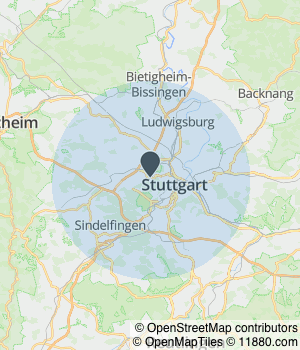 Kartendarstellung des Servicegebiets von N.Transporte