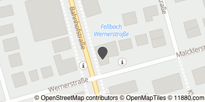 Auf Stadtplan Fellbach, Württemberg anzeigen