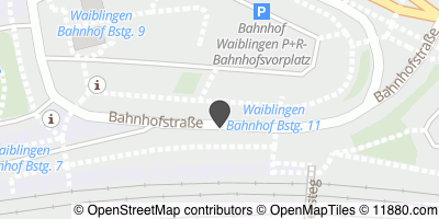Auf Stadtplan Waiblingen, Rems anzeigen