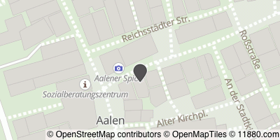 Auf Stadtplan Aalen, Württemberg anzeigen