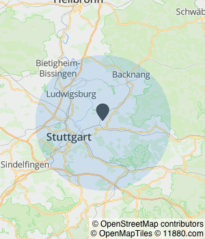 Kartendarstellung des Servicegebiets von Umzugtreiber