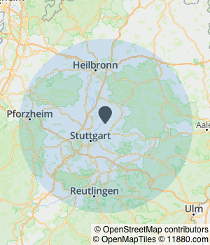 Kartendarstellung des Servicegebiets von Der Baumann