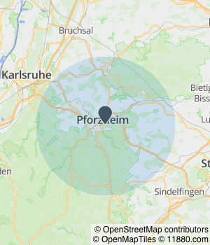 Servicegebiet von B.C.G. UMZÜGE Kartendarstellung des Servicegebiets von B.C.G. UMZÜGE