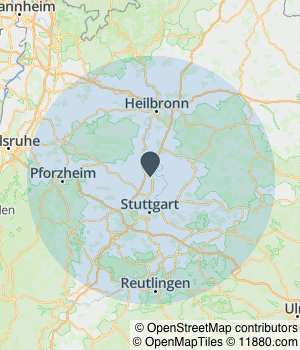 Kartendarstellung des Servicegebiets von MA Transport