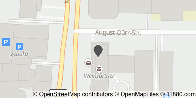 Auf Stadtplan Karlsruhe, Baden anzeigen