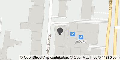 Auf Stadtplan Karlsruhe, Baden anzeigen