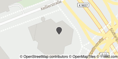 Auf Stadtplan Karlsruhe, Baden anzeigen