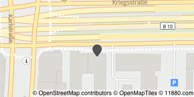 Auf Stadtplan Karlsruhe, Baden anzeigen