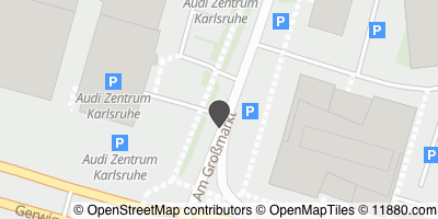 Auf Stadtplan Karlsruhe, Baden anzeigen