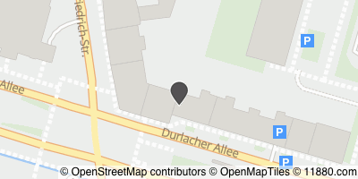 Auf Stadtplan Karlsruhe, Baden anzeigen
