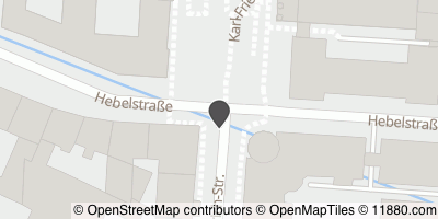 Auf Stadtplan Karlsruhe, Baden anzeigen