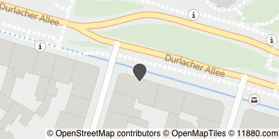 Auf Stadtplan Karlsruhe, Baden anzeigen