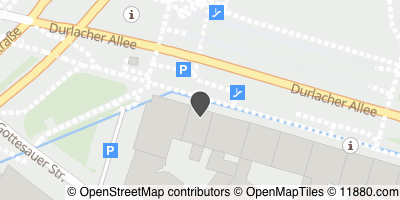 Auf Stadtplan Karlsruhe, Baden anzeigen