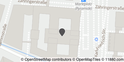 Auf Stadtplan Karlsruhe, Baden anzeigen