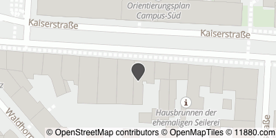 Auf Stadtplan Karlsruhe, Baden anzeigen