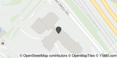 Auf Stadtplan Karlsruhe, Baden anzeigen