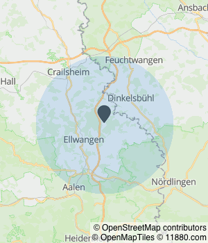 Servicegebiet von KFZ & Lackiertechnik Maier Kartendarstellung des Servicegebiets von KFZ & Lackiertechnik Maier